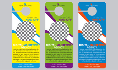 door hanger desin and template