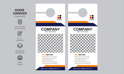 door hanger desin and template