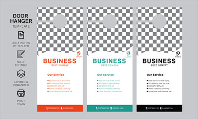 Door hanger design template