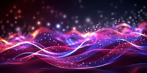 Obraz premium Abstract Glow Waves