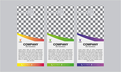 door hanger design template