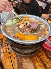 stew with vegetables and rice