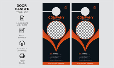 door hanger design template
