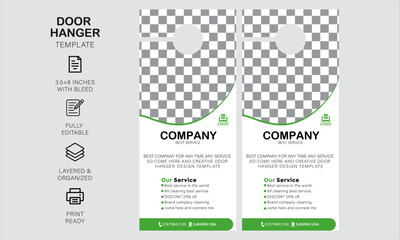 door hanger design template