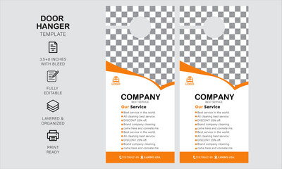 door hanger design template