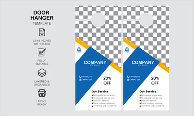 door hanger design template