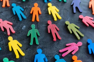 Embracing Diversity: Colorful Statues Representing Inclusion