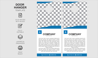 Door hanger desgin template for your business or company