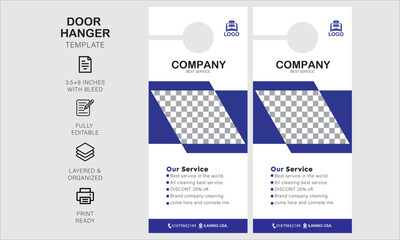 Door hanger desgin template for your business or company