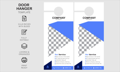 Door hanger desgin template for your business or company