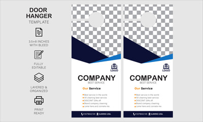 Door hanger desgin template for your business or company