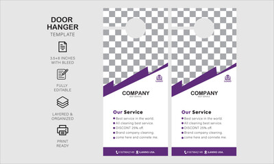 Door hanger desgin template for your business or company