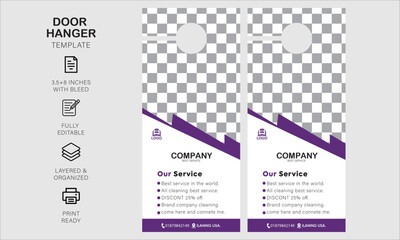 Door hanger desgin template for your business or company
