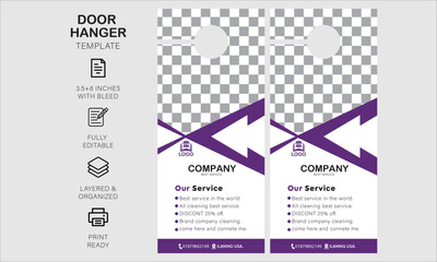 Door hanger desgin template for your business or company