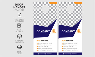 Door hanger design template