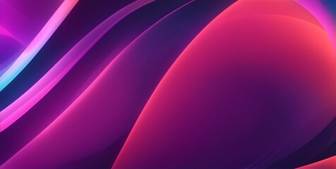 Abstract Expressionism Through Vividly Colored Curvilinear FormsContemporary Graphic Design with Bold Colors and Smooth Transitions