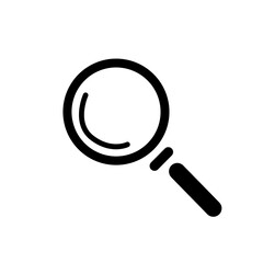 magnifying glass icon in vector