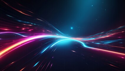 Naklejka premium Abstract colorful digital waves background. Smooth elegant glowing waves surface 