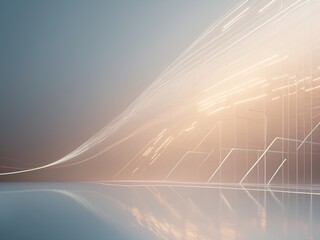 Interconnected Network of Data in a Futuristic Digital Landscape