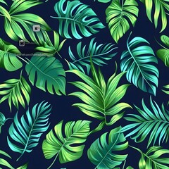 Tropical Leaves Pattern