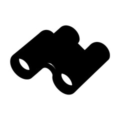 Binoculars black silhouette vector, sketch,  isolated white background (20)