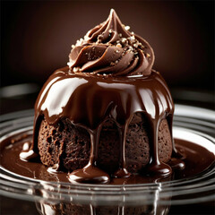 chocolate cake with chocolate