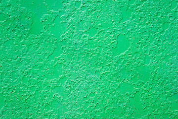 Peeling paint texture. Peeling old green paint. Painted surface