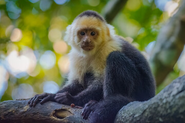 White-Faced Monkey or Capuchin Monkey portrait