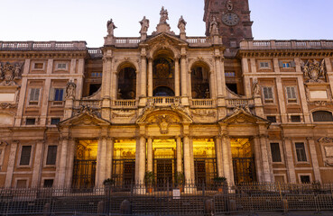 Partial view of the Santa Maria Maggiore, Rome