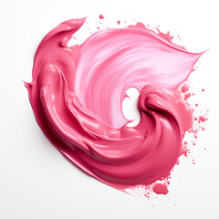 pink paint splash