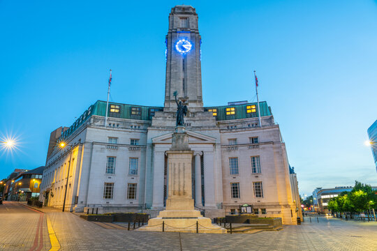 Town Hall of Luton city in England. Europe