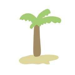 simple palm tree Vector