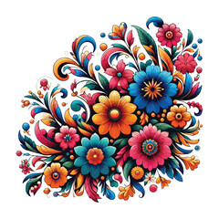 Floral Flower Vector Design white color background