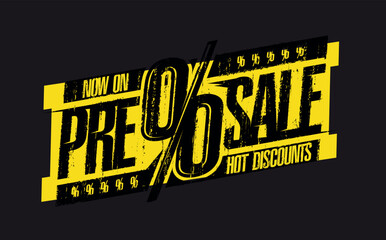 Pre-sale stamp symbol template