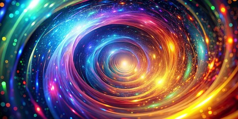 Cosmic Spiral A Journey Through Time and Space, Abstract Art, Digital Painting, Futuristic, Space Exploration, Nebula, Galaxy, Light, Energy