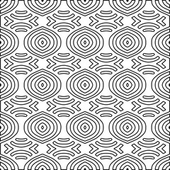 Abstract shapes.Patterns from lines.White wallpaper. Vector graphics for design, textile, decoration, cover, wallpaper, web background, wrapping paper, fabric, packaging. Repeating pattern.