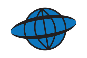 Planet icon. Solar system set. Linear icon. Vector Planet.