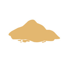 Pile of sand Vector illustration