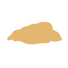 Pile of sand Vector illustration