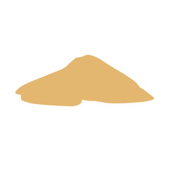 Pile of sand Vector illustration
