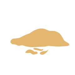 Pile of sand Vector illustration