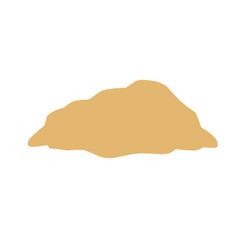 Pile of sand Vector illustration