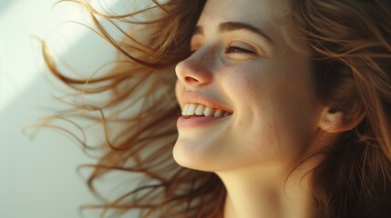Smiling happy woman
