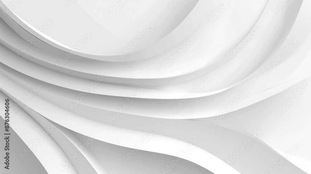 Poster geometric white and gray curve background for tech and business design