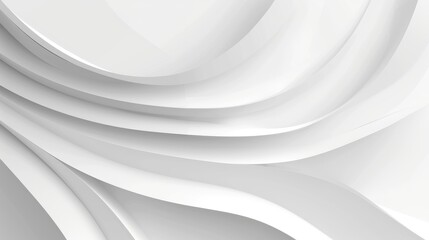 Geometric white and gray curve background for tech and business design