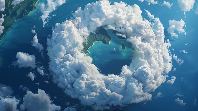 Explore surrealism with dreamscapes featuring swirling clouds, ethereal floating islands, and landscapes that intrigue and captivate. Clean and Clear Color, Realistic Photo, , Minimalism,