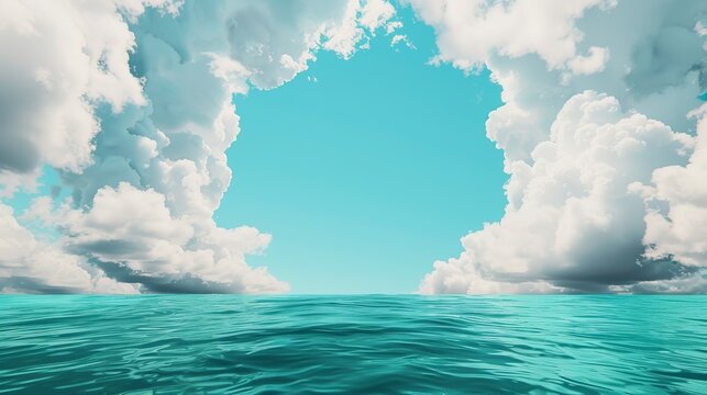 Capture the magic of dreamscapes with swirling clouds, floating islands, and landscapes that challenge reality. Clean and Clear Color, Realistic Photo, , Minimalism,