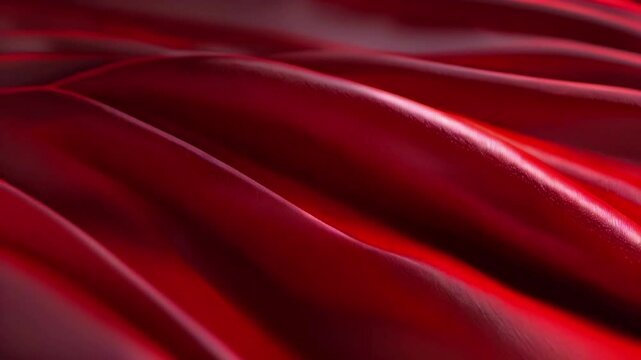 Smooth, flowing liquid motion in various shades of red, creating a hypnotic and mesmerizing effect with realistic fluid simulations, 4K High-Quality Motion Graphics Animation Video