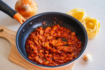 手作りのミートソース