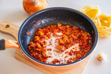 手作りのミートソース